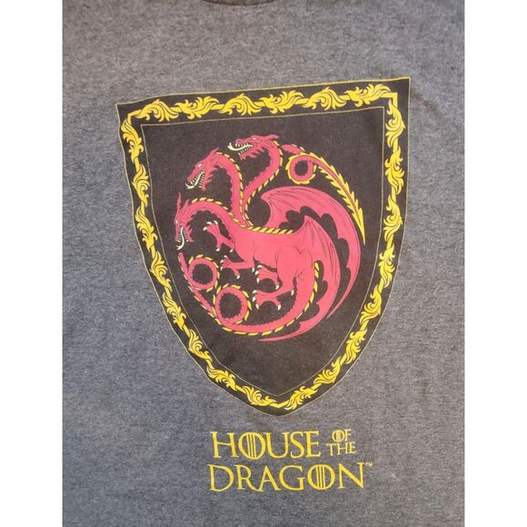 Game of Thrones House of the Dragon Gray T-Shirt Size XL - Picture 2 of 4